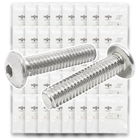 Boltsandnuts.Com 316 Stainless Steel Button Socket Head Cap Screws - 1585 PCS Assortment Kit #523
